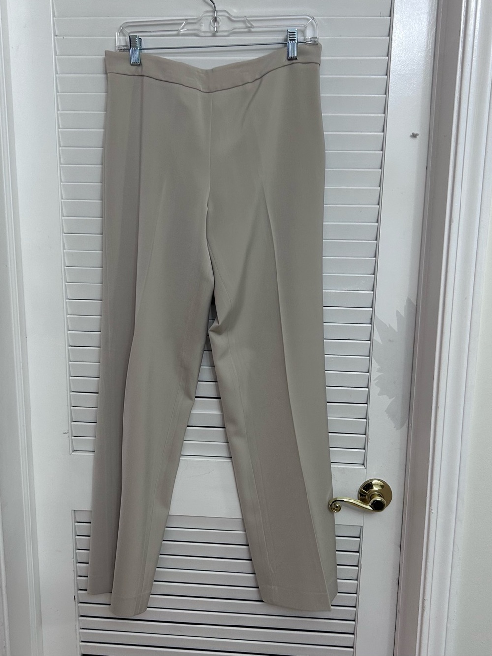 🧋MAKE OFFER🧋White House Black Market Slim Straight Dress Pants Beige Tan SZ 6